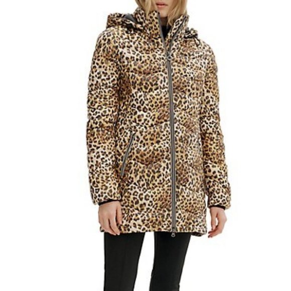 HP👌💫 NOIZE Claire Cheeta Animal Print jacket long M - Picture 2 of 13